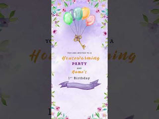 Birthday And Housewarming Party Invitation Video 