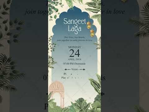 Traditional Wedding Invitation Video Templates 