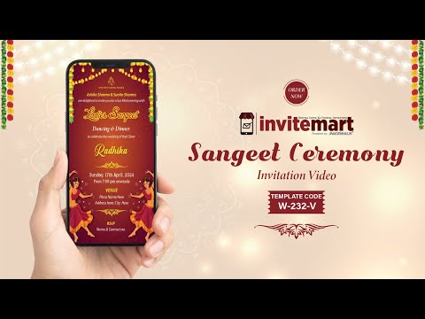 Ladies Sangeet Invitation Video