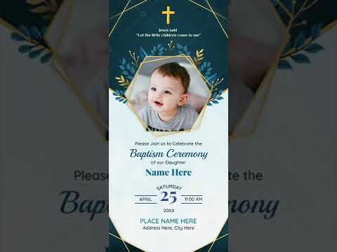 Baptism Ceremony Invitation Video