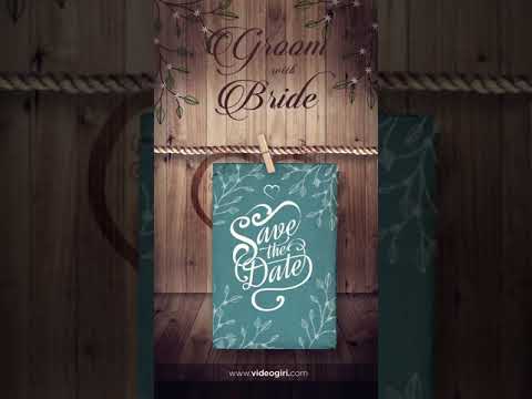 Wooden Theme Wedding Invitation Video