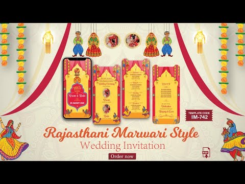 Rajasthani Marwari Style Wedding Invitation Video