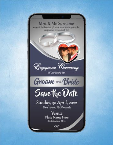 Indian Engagement Invitation Cards Online