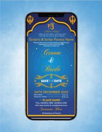 Punjabi Sikh Wedding Invitation eCards
