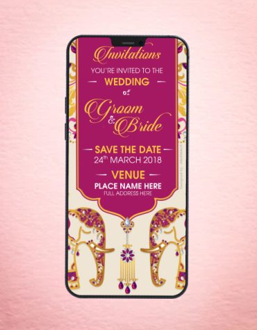 Rajasthani Style Wedding Invitation eCards