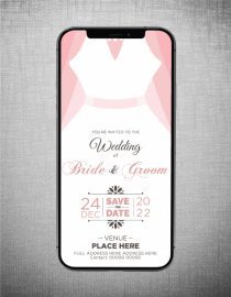 Latest Wedding Invitation eCards Bride Side