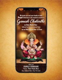 Ganesh Chaturthi Invitation eCard