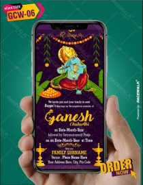 Ganesh puja Invitation card Maker