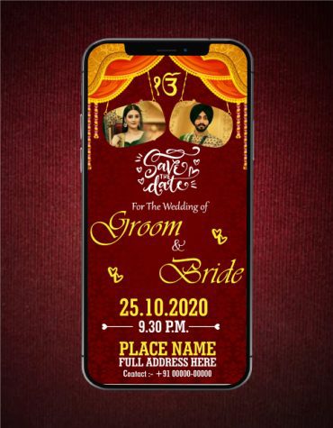 Punjabi Wedding Invitation ecard