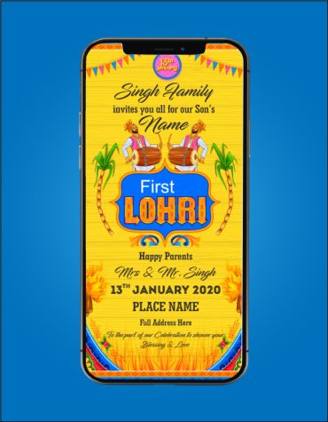 Lohri Invitation eCard