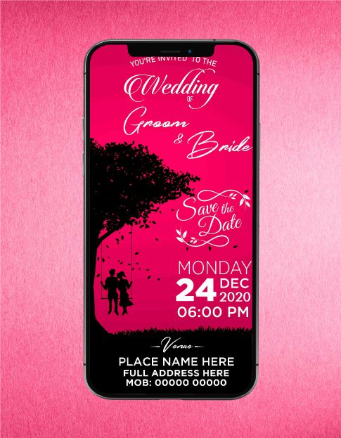 Cute Wedding Invitation Card
