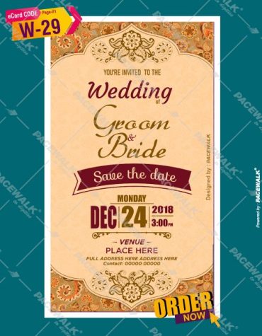 indian wedding invitation card for whatsapp
