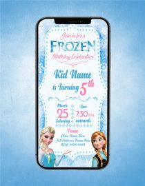 Frozen Birthday Invitation Card Online