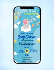 Little Peanut Baby Shower Invitations