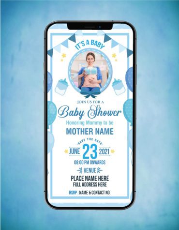 Modern Baby Shower Invitations