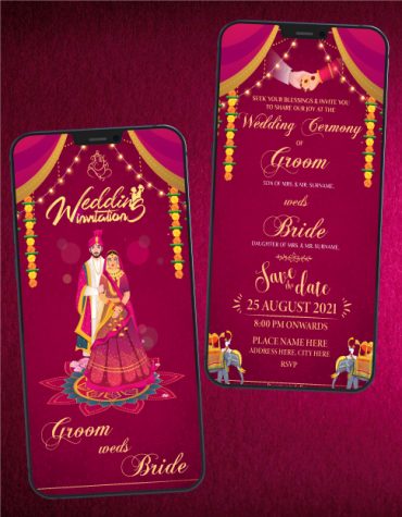 Indian Wedding Invitation Card Template