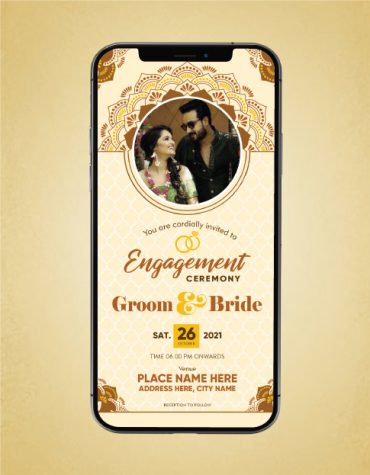 Engagement Ceremony Invitation Card