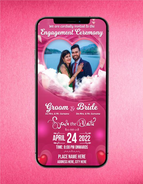 Engagement Invite with photo