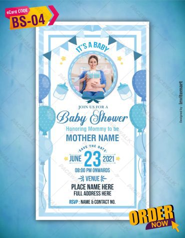Modern Baby Shower Invitations