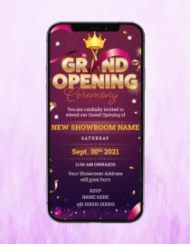 Business Grand Opening Invitation Card