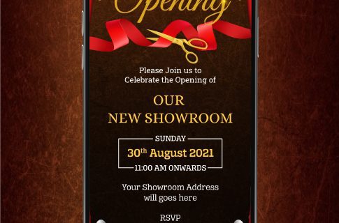 Invitation Card for Shop Opening | GO-06