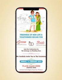 Funny South Indian Wedding Card