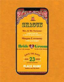 Shagun Ceremony Invitation Card
