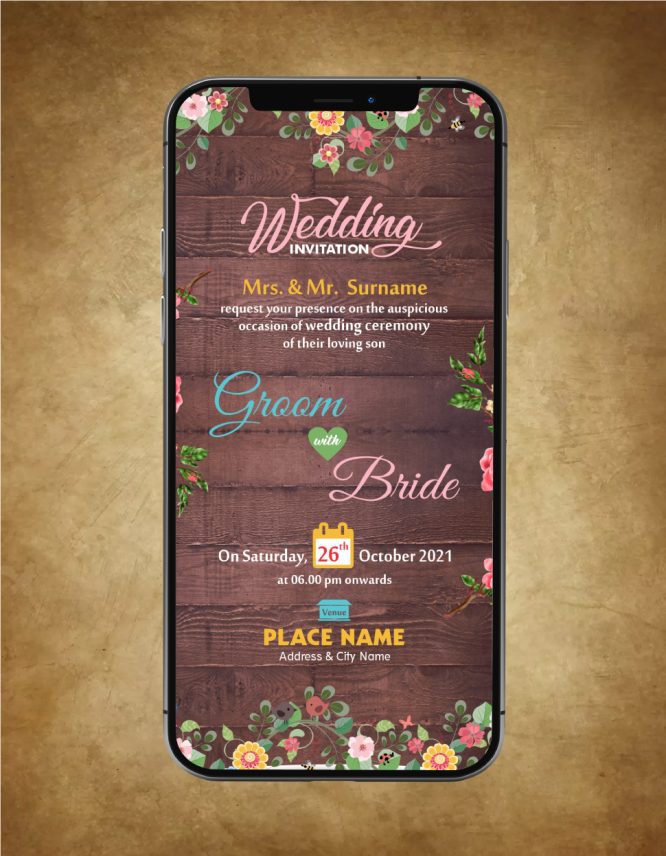Beautiful Wedding Invitation Card