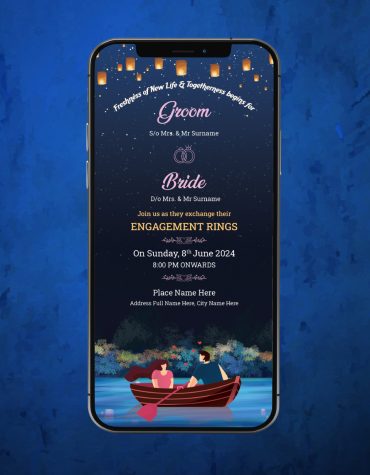 Engagement Ceremony Whatsapp Invitation