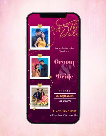Couple Photo Save The Date Card
