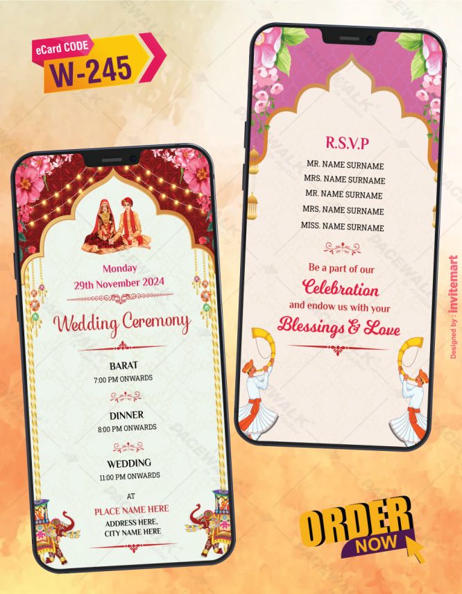 Wedding Invitation PDF Cards