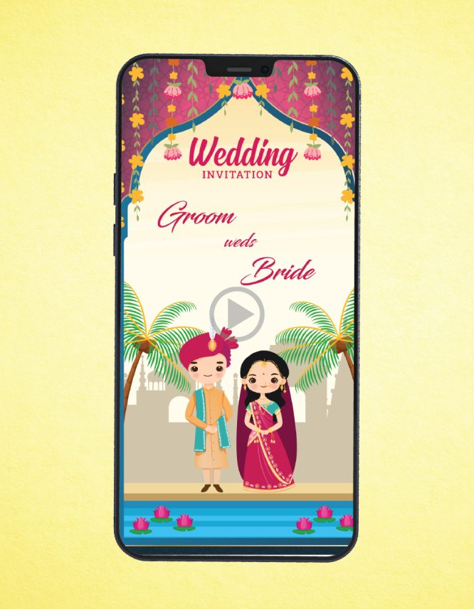 Beautiful Traditional Indian Wedding Invitation Video