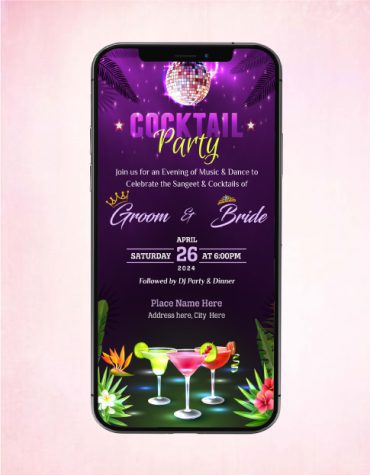 Cocktail Party Invitation Card