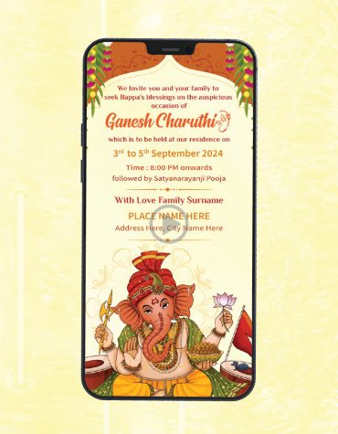 Ganesh Chaturthi Invitation Template Video