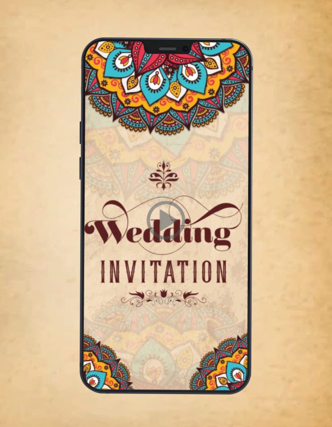 Mandala Theme Wedding Invitation Video