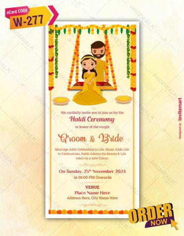 Haldi Ceremony Invite