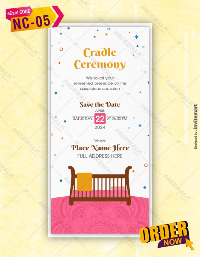 Cradle Ceremony Invite