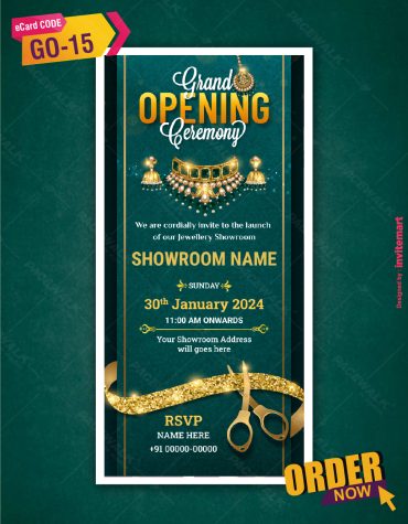 Jewellery Shop Opening Invitation