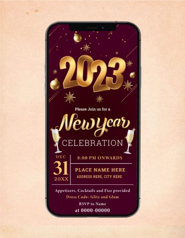 New Year Party Invite Card