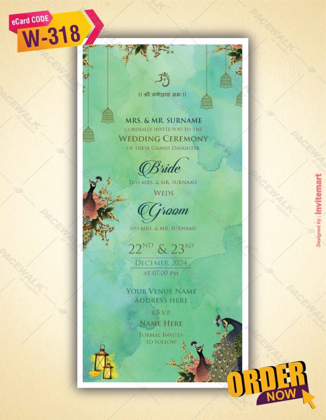 Radhe Krishna Wedding Invite