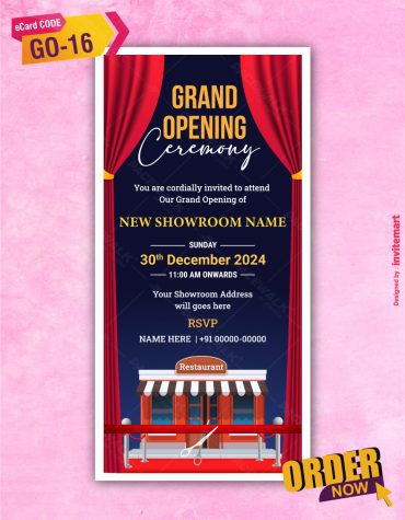Showroom Grand Opening Invitation