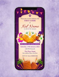 Best First Lohri Invitation Card