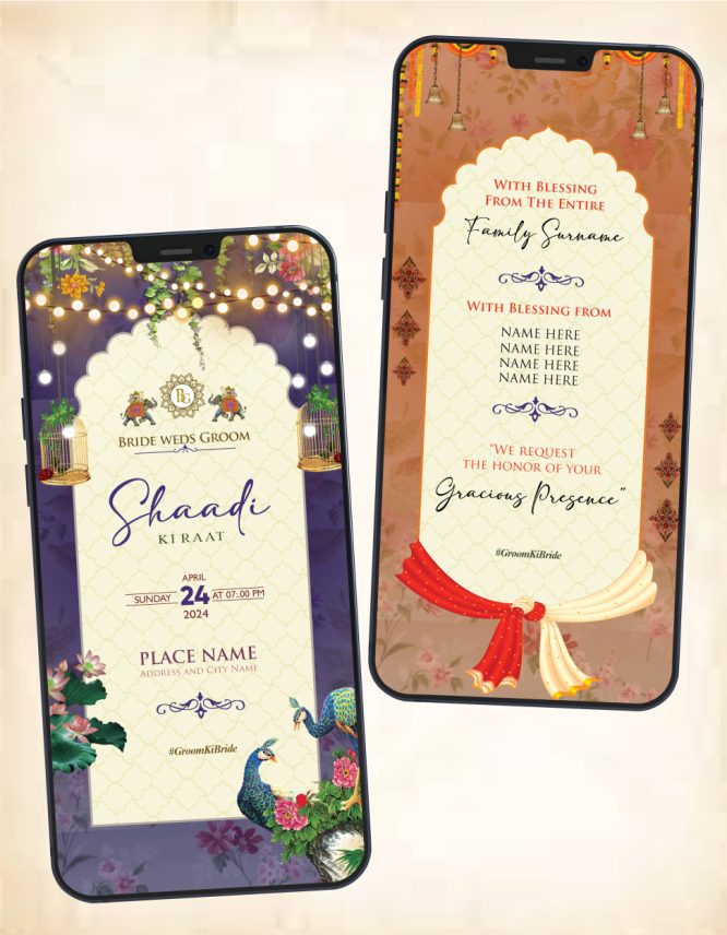 Multi-Event Wedding Invitation PDF Cards