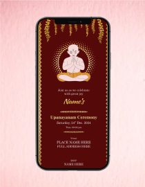 Upanayanam Ceremony Invitation