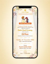 Dastar Bandi Ceremony Invitation