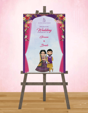 Indian Wedding Welcome Sign