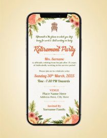 Retirement Party Invitation Card Online