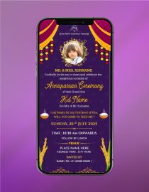 Annaprashan Ceremony Invitation