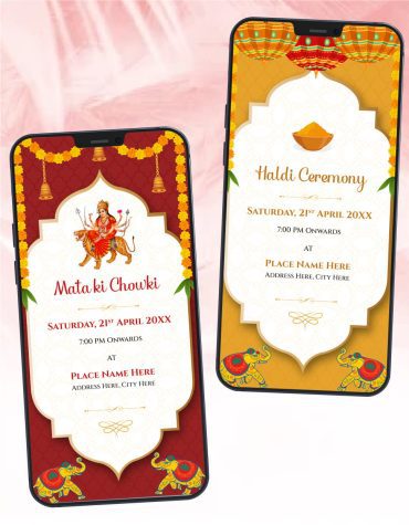 All In One Wedding Invitations With RSVP