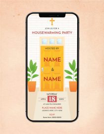 Christian Housewarming Party Invitation Card